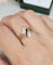 Bague 58 Bague vintage en or jaune 18 carats avec saphirs et diamants 58 Facettes 592