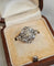 Bague 54 Bague vintage en or blanc 18 carats sertie d’un diamant jaune 58 Facettes 555