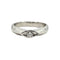 Bague 53 Polello - Bague solitaire en or blanc 18 carats avec diamant 0,10 ct 58 Facettes 630