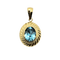 Pendentif Pendentif vintage en or jaune 18 carats et topaze 58 Facettes 530