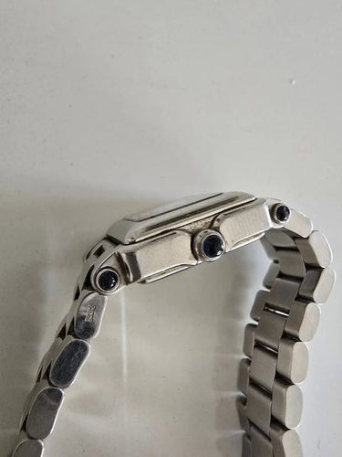Montre Chopard Happy Sport - Montre en acier avec 5 diamants, set complet 58 Facettes