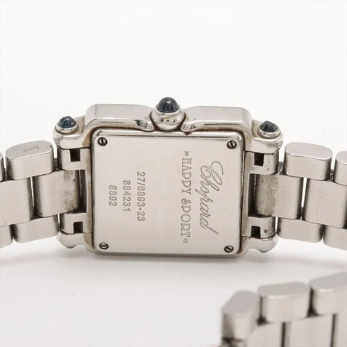 Montre Chopard Happy Sport - Montre en acier avec 5 diamants, set complet 58 Facettes
