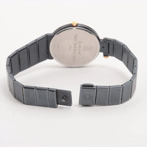 Montre Van Cleef & Arpels Numéro 22 - Montre vintage style Art déco en acier 58 Facettes