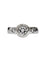 Bague 51 Bague solitaire accompagnée en or blanc 18k et diamants 58 Facettes 1-969/1