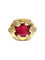 Bague 53 Bague jonc en or jaune 750 rubis et diamants 58 Facettes 1-804/1