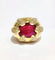 Bague 53 Bague jonc en or jaune 750 rubis et diamants 58 Facettes 1-804/1