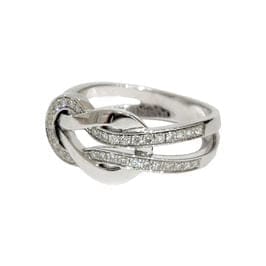 Bague 53 Fred Chance Infinie - Bague semi-pavée en or blanc et diamants 58 Facettes 1-1241/1