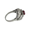 Bague 55 Bague Art déco en platine avec rubis et diamants 58 Facettes 1-1185/1