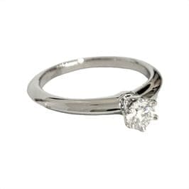 Bague 52 Tiffany & Co - Bague solitaire en platine avec diamant 0,32 ct 58 Facettes 1-1404/2