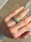 Bague 53 Bague rétro en or jaune 18K et diamants 58 Facettes R240022