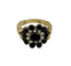 Bague 54 Bague en or jaune 18 carats ornée de grenats et perles 58 Facettes