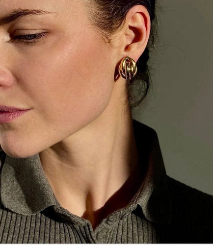 Boucles d'oreilles Boucles d’oreilles clips en or 18 carats trois tons 58 Facettes
