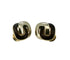 Boucles d'oreilles Boucles d’oreilles nœud en or jaune et émail amarante guilloché 58 Facettes