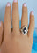 Bague 54 Bague marquise en or 18 carats bicolore saphirs et diamants 58 Facettes 1768