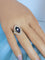 Bague 54 Bague marquise en or 18 carats bicolore saphirs et diamants 58 Facettes 1768