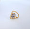Bague 54 Bague marquise en or 18 carats bicolore saphirs et diamants 58 Facettes 1768