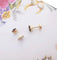 Boucles d'oreilles Boucles d'oreilles puces clous en or jaune 18K et quartz fumé 58 Facettes AA 1525