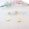 Boucles d'oreilles Boucles d’oreilles clous en or jaune 18 carats et citrines 58 Facettes AA 1527
