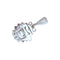Pendentif Pendentif perle de culture et diamants en or blanc 18 carats 58 Facettes AA 1677