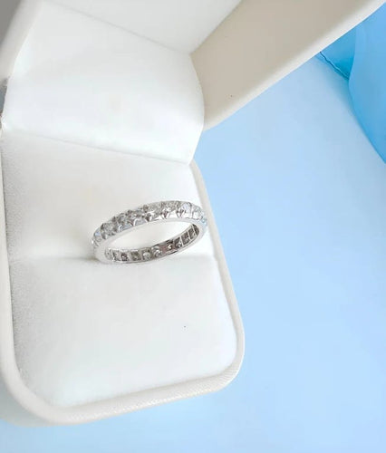 Bague 52 Alliance américaine vintage - Bague en platine et diamants 0,96 ct 58 Facettes 1755