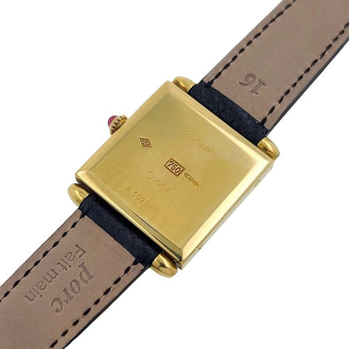 Montre Cartier Quadrant - Montre Grand Modèle en or jaune 18 carats 58 Facettes