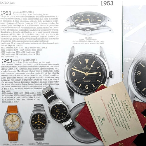 Montre Rolex Explorer 6610 - Montre Oyster en acier inoxydable (1958) 58 Facettes