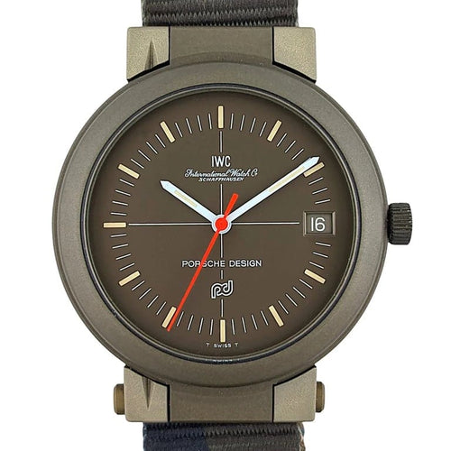 Montre IWC Schaffhausen Porsche Design - Montre Compass IW3510 olive, circa 1978 58 Facettes