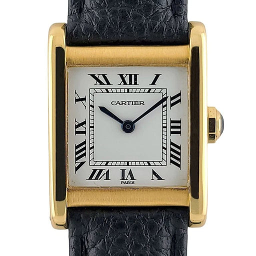 Montre Cartier Tank Normale Paris - Montre grand modèle en or 18 carats 58 Facettes