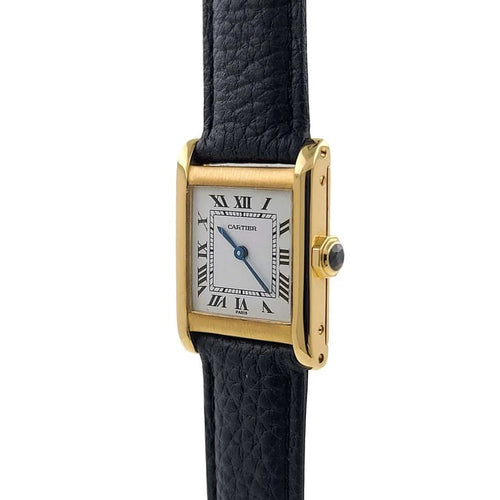 Montre Cartier Tank Normale Paris - Montre grand modèle en or 18 carats 58 Facettes