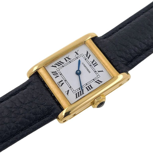 Montre Cartier Tank Normale Paris - Montre grand modèle en or 18 carats 58 Facettes