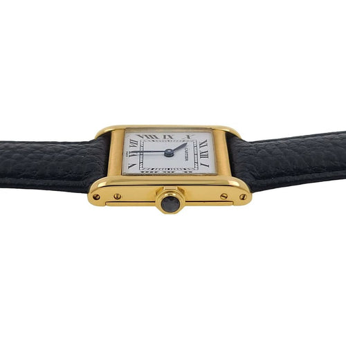 Montre Cartier Tank Normale Paris - Montre grand modèle en or 18 carats 58 Facettes