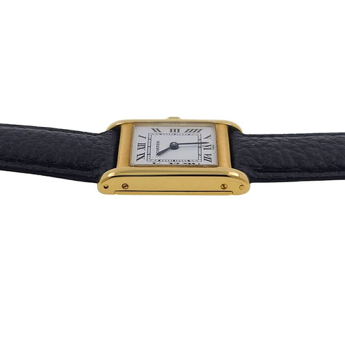 Montre Cartier Tank Normale Paris - Montre grand modèle en or 18 carats 58 Facettes