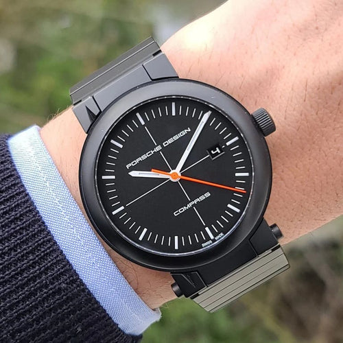 Montre Porsche Design Heritage - Montre Compass P6520 en titane PVD 58 Facettes