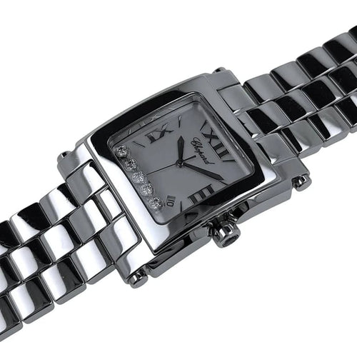 Montre Chopard Happy Sport XL - Montre en acier inoxydable avec diamants 58 Facettes