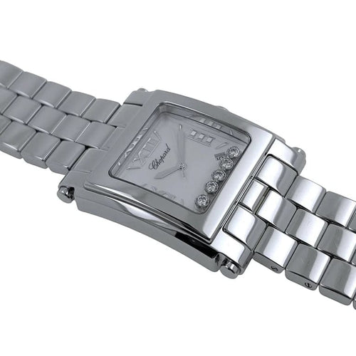 Montre Chopard Happy Sport XL - Montre en acier inoxydable avec diamants 58 Facettes