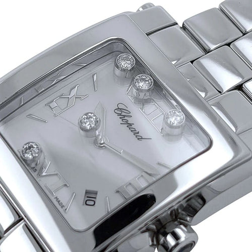Montre Chopard Happy Sport XL - Montre en acier inoxydable avec diamants 58 Facettes
