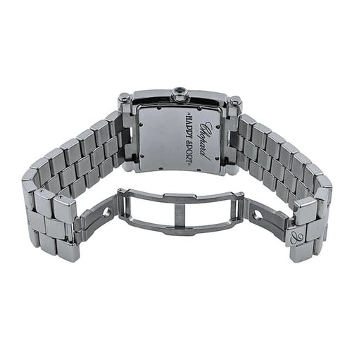 Montre Chopard Happy Sport XL - Montre en acier inoxydable avec diamants 58 Facettes