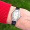Montre Ferdinand Verger Frères - Montre tonneau en platine sertie de diamants 58 Facettes