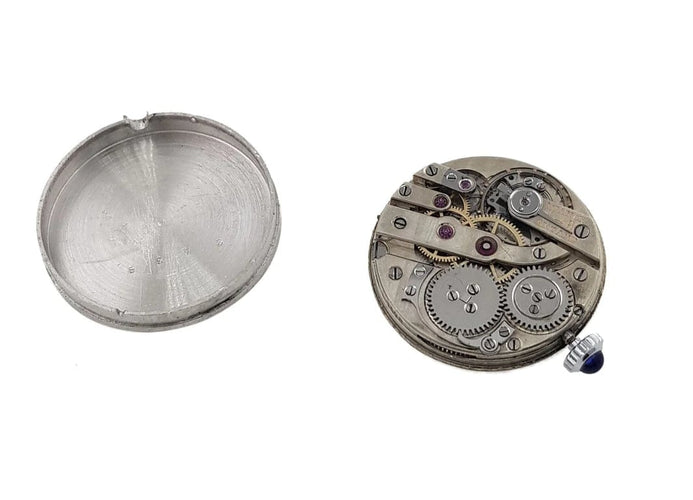 Montre Ferdinand Verger Frères - Montre tonneau en platine sertie de diamants 58 Facettes