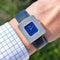 Montre Piaget Protocole 99042 - Montre rectangulaire ultra-plate en or blanc, cadran lapis-lazuli 58 Facettes