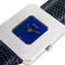 Montre Piaget Protocole 99042 - Montre rectangulaire ultra-plate en or blanc, cadran lapis-lazuli 58 Facettes