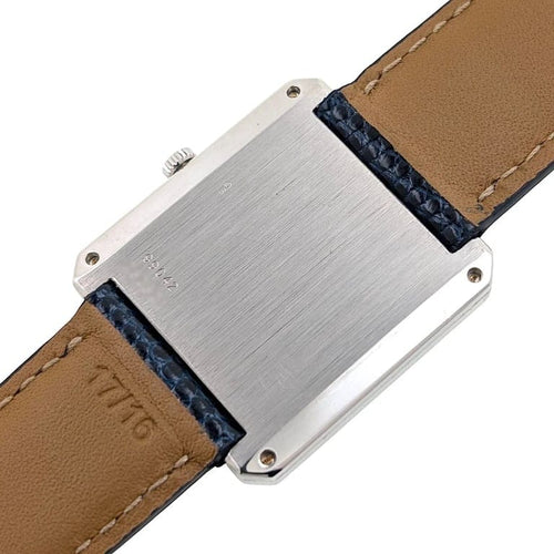 Montre Piaget Protocole 99042 - Montre rectangulaire ultra-plate en or blanc, cadran lapis-lazuli 58 Facettes