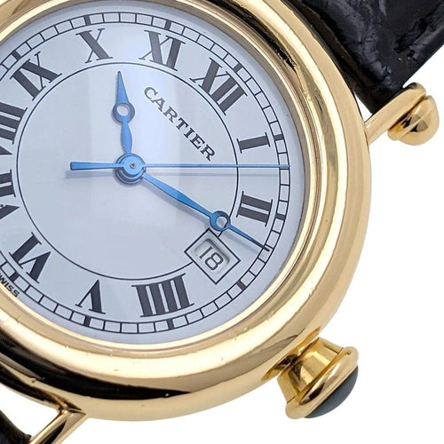 Montre Cartier Diabolo Date Large - Montre en or jaune 18 carats 58 Facettes