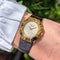 Montre Chopard Ellipse 5045/1 - Montre-bijou en or jaune 18 carats et œil-de-tigre 58 Facettes