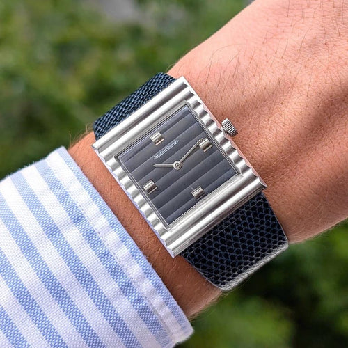 Montre Jaeger-LeCoultre Vogue 9120.42 - Montre à cadran bleu circa 1970 58 Facettes