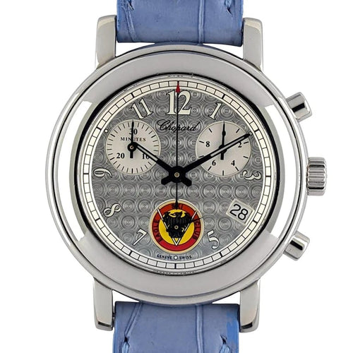 Montre Chopard - Montre chronographe Eagle Ski Club Gstaad réf. 8900 en acier 58 Facettes
