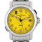 Montre Ulysse Nardin San Marco GMT - Montre automatique en acier cadran jaune 58 Facettes