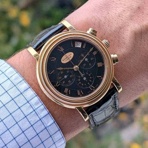 Montre Parmigiani Fleurier Toric - Montre chronographe date en or rose 18 carats 58 Facettes