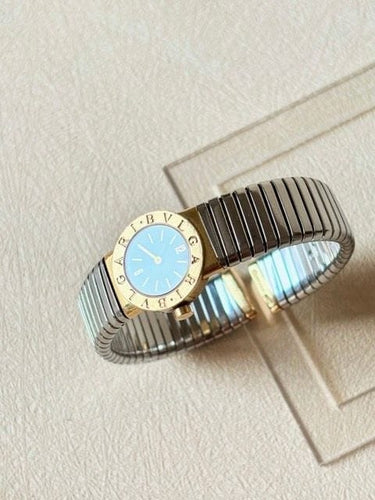 Montre BVLGARI Tubogas - Montre en or jaune 18 carats et acier BB192T 58 Facettes WC-2025-1569