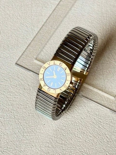 Montre BVLGARI Tubogas - Montre en or jaune 18 carats et acier BB192T 58 Facettes WC-2025-1569